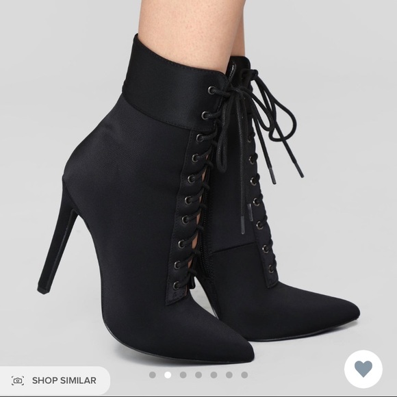 Brand new Black Booties FashionNova size 9 - Picture 2 of 6